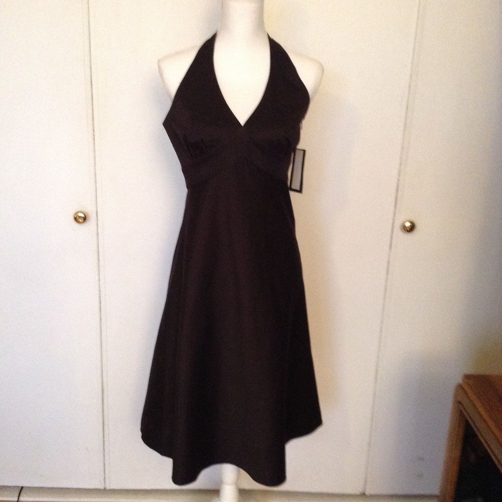 Harve Bernard  NWT Black Halter Dress Size 8